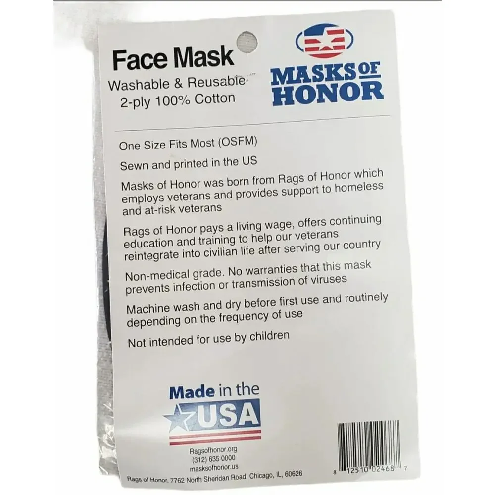 We the People 100% Cotton Face Mask